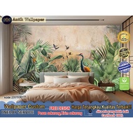 Custom 3D Wallpaper & Custom 3D Wall Stickers Tropical Theme | Bird Bird Bird | BEDROOM