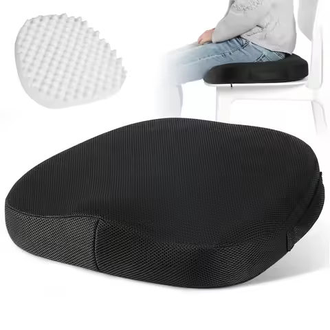Comfortable Breathable Seat Cushion - Wave-Shaped Sponge Massage Seat Cushion to Relieve Pressure on