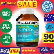 [NON COD] BLACKMORES ODOURLESS FISH OIL OMEGA 3 300 MG 6 9 MINYAK IKAN