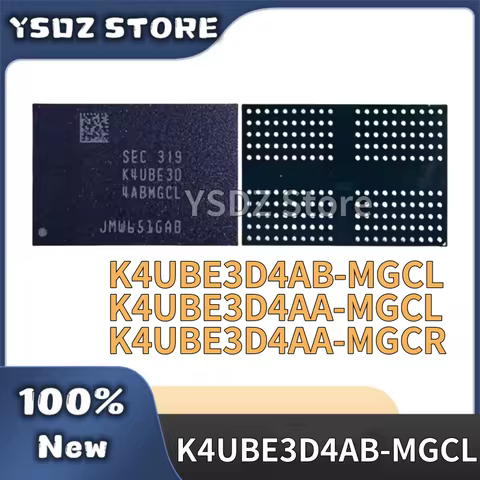 1PCS/LOT 100% New original K4UBE3D4AB-MGCL K4UBE3D4AA-MGCL K4UBE3D4AA-MGCR BGA LPDDR4X 4G Capacity M