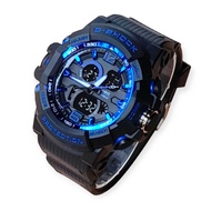 CASIO G SHOCK TL JAM TANGAN PRIA DUAL TIME MODEL FASHION DIGITAL DAN ANALOG