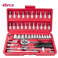 Socket Wrench set 46PCS Socket Wrench 46 IN 1 Shock Socket Ring Wrench Screwdriver Universal TOOLS S