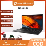 【จัดส่งฟรี】จัมเปอร์แล็ปท็อปแบรนด์ใหม่เดิม EZbook X6 14นิ้ว FHD 1920X1080 16กิกะไบต์ RAM LPDDR3 512กิกะไบต์ SSD Intel Kabylake I7-7Y75 Windows 11บ้