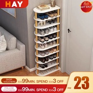 Shoes Rack Rak Kasut Multi-layer Wooden Space Saving Shoe Shelf Simple Rak Kasut Kayu Storage rack Rak Kasut Bertingkat