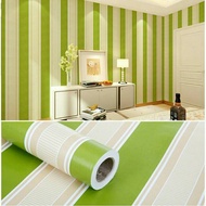 Wallpaper Dinding Motif Bambu Daun Walstiker Ruang Tamu Kamar Dapur Minimalis Warna Hijau