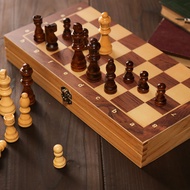 3-in-1 Wooden Chess Set Foldable Magnetic Board Chess Portable  International Chess Set Gift Chess S