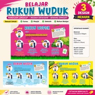 Banner Cara Berwuduk / Belajar Rukun Wuduk - Size 6x3ft