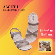 ABOUT-U รองเท้าเพื่อสุขภาพ รองเท้ารัดส้น (ตีนตุ๊กแก) ใส่สบาย น้ำหนักเบา เย็บรอบใช้ทนมาก กันน้ำ กันลื