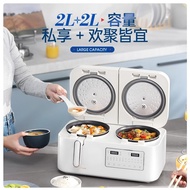 ✿FREE SHIPPING✿MORPHY RICHARDS（Morphyrichards）Rice Cooker Double Liner Double Control Low Sugar Rice Cooker Household2-6Personal Rice Soup Separation Rice Small Mini2L4Liter Two-in-One Cooking SoupMR8501
