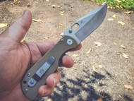 🔥พร้อมส่ง🔥K2 ใบมีดพับเดินป่าแค้มป์ปิ้งทำจาก สแตนเลส ขนาด 4 นิ้ว No.440C ด้ามจับ 4.24 นิ้ว ระบบลูกปูน