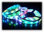 L01【6803 幻彩燈條組 12V】5米(燈條加控制器一組) LED/5050貼片燈條/30珠/幻彩七彩/C套管防水 