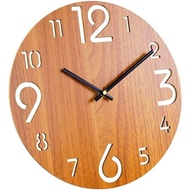 KAYU Transparent Number wall clock/Teak Wood wall clock/wall clock