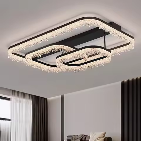 Luxury French Designer Acrylic Ceiling Light Glacier Water Droplet LED for Living Room Bedroom Home 