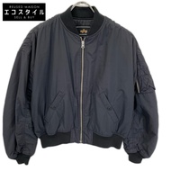 ALPHA Industries TA7036-101 黑色 MA-1 飛行夾克，M 碼 [二手]