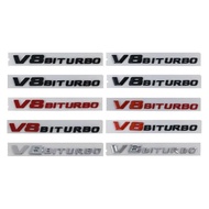 3D Car Fender Nameplate W463 W222 W204 W205 CLS W218 C63S W213 W212 V8 BITURBO Emblem Stickers Logo For Mercedes AMG Accessories