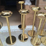 Ribbon Cutting Flower Pillar Golden Flower Stand Column Flower Pillar Ribbon Cutting Ceremony Ceremo