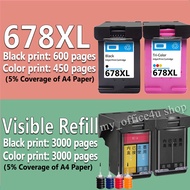 hp 678xl ink hp678 black hp 678 hp678xl refillable ink cartridge Compatible for hp 1018 4648 2548 35