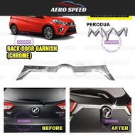 HC Cargo Perodua Myvi 2018 - 2025 Back Door Garnish Accessories - Stainless Steel