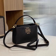 TB BAG Tory Lychee pattern small square bag for women crossbody shoulder handbag buckle bag small and versatile fashionable casual bag for women Burch