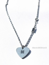 Kpop BTS Bangtan Boys Vòng cổ Suga Guitar Pick mặt dây chuyền cho Quân đội Quà