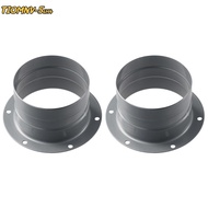 TIOMNV56H4 Duct Connector Flange, 3/4/5/6/8 inch Galvanized Iron Metal Straight Pipe, Bathroom Pipe 
