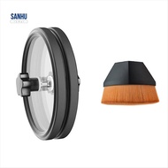 LP Vinyl Record Cleaner Clamp Vinyl Record Label Saver Protector Waterproof Acrylic Clean Tool With 