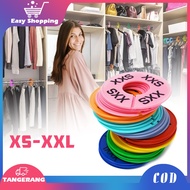 6pcs Clothes Hanger Size Dividers XS-XXL Size Divider Hanger Display