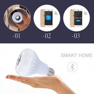 E27 LED Bluetooth Speaker Light Bulb /RGB Wireless Smart Music E26 Bulbs with Cool White, Color Chan