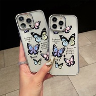 Transparent colorful butterfly phone case for iPhone 17 Pro Max/17 Pro/Air/16e/15 Pro/15 Pro Max/14 