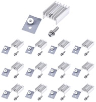 Easycargo 12 Packs TO-220 Heatsink + Insulator/Mounting Kits for LM317 LM317t L7805 L7812 L78XX Volt