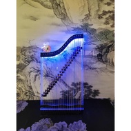 Z Zhuzhou Liying Trading Co., Ltd. 21 String Mini Small Guzheng Colorful Luminous Crystal Transparen
