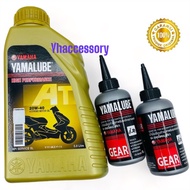 YAMALUBE 20W40 4AT  OIL / 4AT SEMI SCOOTER ( + 2 BOTOL GEAR OIL)( New packing)