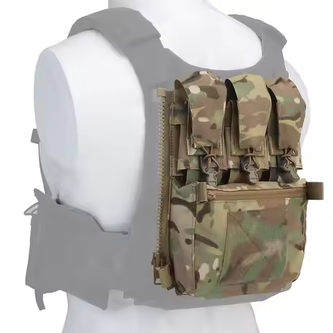 Tactical V5 FCPC Plate Carrier Back Panel Expansion Bag Supplement Sub-package Airsoft Triple Pouch 
