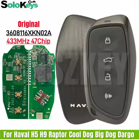 SOLOKEYS 3608116XKN02A 433MHz FSK ID47 Chip For Haval H5 H9 Xiaolong MAX Haval Cool Dog Haval Big Do