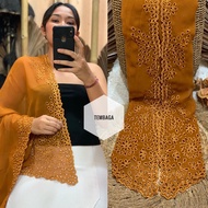 Filigree Embroidery Fabric Latest motif Embroidery Fabric Brocade kebaya Material Brocade Fabric