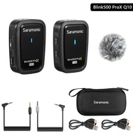 Saramonic Blink500 ProX Q Series 2.4Ghz Wireless Lavalier Microphone System With Transmitter &amp; Receiver for iPhone iPad Android Laptop DSLR Cameras Camcorders 230ft Range Lapel Mic for Recording Teaching，Vlog Live Stream YouTube