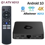 Q1 ATV H313 Android 10 Smart TV Box Allwinner H313 2GB 16GB 2G 8G Dual Wifi AndroidTV BT5.0 4K HD Set Top Box Media Play