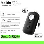 Belkin BPD012fq BoostCharge Pro PowerBank 10K with Apple Watch Charger - Black / Sand