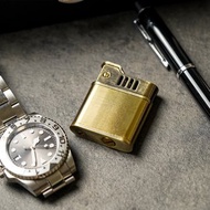【FREED】復古刷舊金色拉絲銅殼煤油打火機 客製化 刻字 情人節
