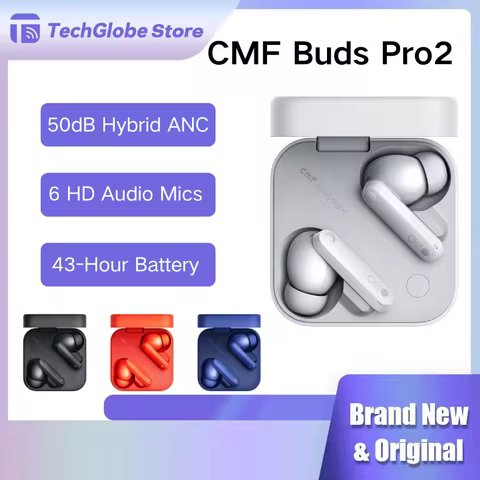 CMF by NOTHING Buds Pro 2 Wireless Bluetooth Earbuds 50dB Hybrid ANC Smart Knob Control HiFi Sound I