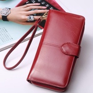 Korea กระเป๋าสตางค์ใบยาว กระเป๋าเงินผู้หญิง กระเป๋าสตางค์ ผู้หญิง รุ่น N0-88(สีแดง)