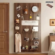 Hole Solid Wood Wall Shape Entrance Wall Decoration Display Swatch Storage Rack Entrance Other Walnu
