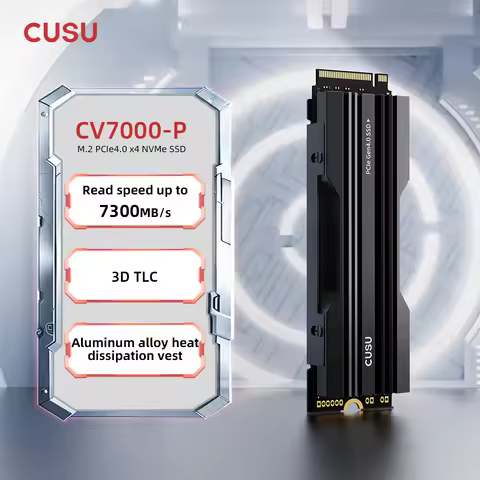 CUSU SSD NVMe M2 1TB 2TB 4TB Hard Drive SSD M.2 2280 PCIe 4.0x4 Solid State Disk for PS5 Computer
