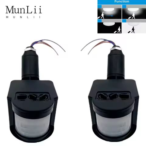 MunLii LED Motion Sensor Light Switch Outdoor AC 220V/110V Automatic Infrared PIR Motion Sensor Swit