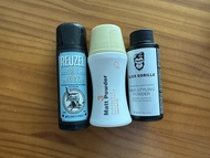 《三枝打包》Reuzel 灰豬蓬蓬粉 (Matte Texture Powder) 剩5成、Q8 3號 蓬蓬粉 (Matt Powder) 剩3成、Slick Gorilla 猩猩蓬蓬粉 (Hair 