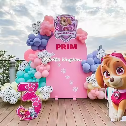 Cute PAW Patrol Balloon Garland Arch Kit PAW Patrol Party Gifts Kids Birthday Party Dog Balloon Deco