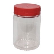 ROUND PET BOTTLE Red Cap Red Lid 1.2L 4021 CNY Biscuit Container