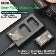 Sony NP-FW50 Camera Battery Dual Charger for A6000 6400 A7 M2 NEX5R 5T Digital Camera Accessories Li