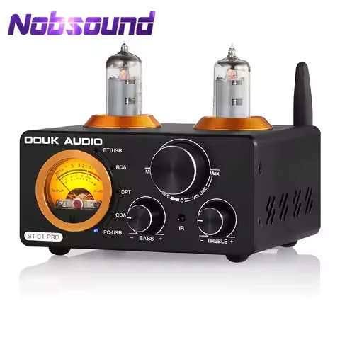 Nobsound HiFi Bluetooth 5.0 Vacuum Tube Amplifier USB DAC Stereo Receiver COAX/OPT Home Audio Digita