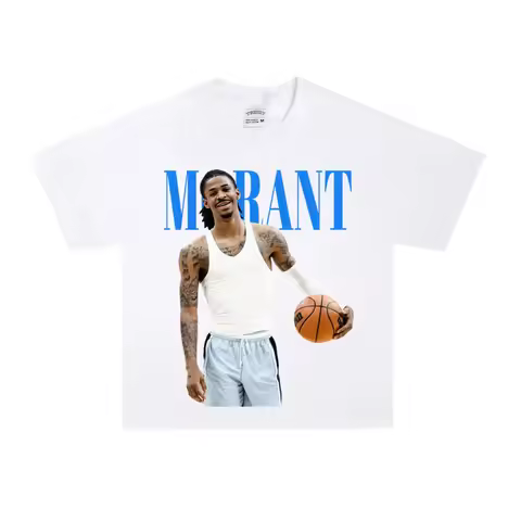Ja Morant T-Shirt Soft Cotton Slim Fit Basketball Casual Outdoor Streetwear Modern Fashion Outfit Da